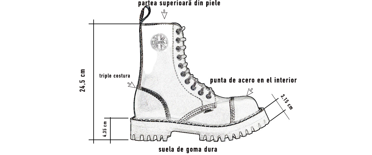 steel botas monster