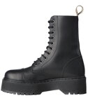 Botas Steel 10 Ojales Negro Alessia