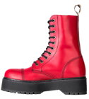 Botas Steel 10 Ojales Rojo Alessia